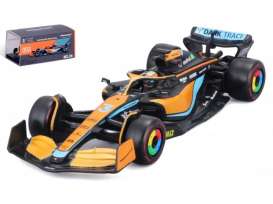 McLaren  - MCL36 2022 orange/blue - 1:43 - Bburago - 38064R - bura38064R | Toms Modelautos