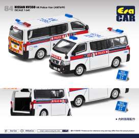 Nissan  - NV350  white/red - 1:64 - Era - NS21NV84 - EraNS21NV84 | Toms Modelautos