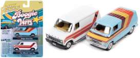 Dodge Ford - van, 2-pack 1976 various - 1:64 - Johnny Lightning - SP219A - JLSP219A | Toms Modelautos