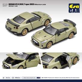 Nissan  - GT-R (R35) 2022 jade - 1:64 - Era - NS21GTR95 - EraNS21GTR95 | Toms Modelautos