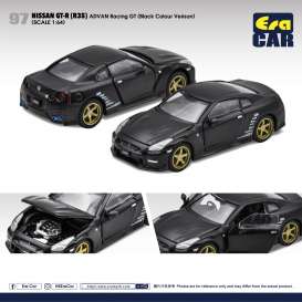 Nissan  - GT-R 2020 black - 1:64 - Era - NS21GTR97 - EraNS21GTR97 | Toms Modelautos