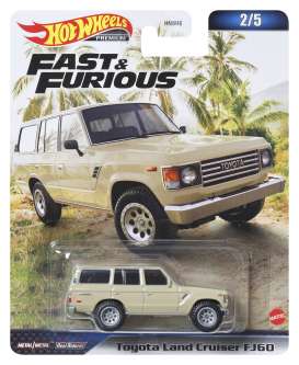 Toyota  - Land Cruiser F&F beige - 1:64 - Hotwheels - HNW53 - hwmvHNW53 | Toms Modelautos