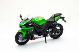 Kawasaki  - Ninja ZX-10R green/black/white - 1:12 - Welly - 62204 - welly62204gn | Toms Modelautos