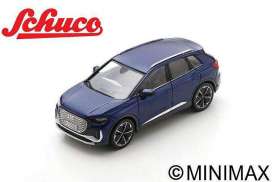 Audi  - Q4 e-tron blue - 1:43 - Schuco - S07558 - schuco07558 | Toms Modelautos