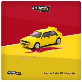 Lancia  - Delta HF Integrale yellow - 1:64 - Tarmac - T64R-TL049-GG - TC-T64R-TL049-GG | Toms Modelautos