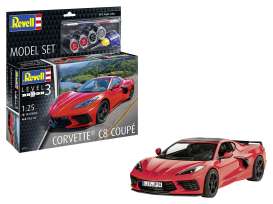 Corvette Chevrolet - C8 Coupe  - 1:24 - Revell - Germany - 67714 - revell67714 | Toms Modelautos