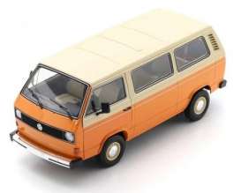 Volkswagen  - T3a L beige/orange - 1:18 - Schuco - 00607 - schuco00607 | Toms Modelautos