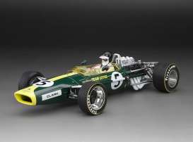 Lotus  - 49 #5 Jim Clark 1967 green - 1:18 - Quartzo - 18222 - sun18222 | Tom's Modelauto's