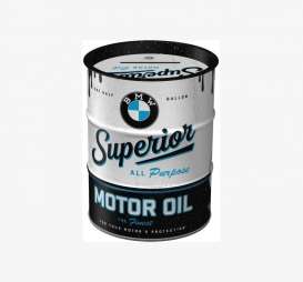 BMW  - Metal Money Box Oil Barrel black/blue/white - Tac Signs - NA31501 - CRMB31501 | Tom's Modelauto's