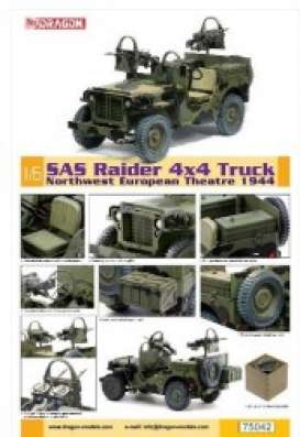 Military Vehicles  - SAS Raider 4x4 Truck  - 1:6 - Dragon - 75042 - dra75042 | Toms Modelautos