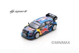 Ford  - Puma 2023 black/blue/red - 1:43 - Spark - s6715 - spas6715 | Toms Modelautos