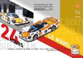 Porsche  - 962 LM 1994 white/yellow - 1:64 - Tiny Toys - YO64004 - TinyYO64004 | Toms Modelautos