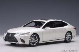 Lexus  - LS 500h white - 1:18 - AutoArt - 78866 - autoart78866 | Toms Modelautos