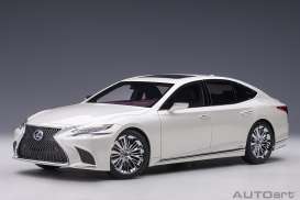 Lexus  - LS 500h white - 1:18 - AutoArt - 78866 - autoart78866 | Tom's Modelauto's