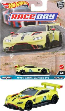 Aston Martin  - Vantage yellow-green - 1:64 - Hotwheels - HKC60 - hwmvHKC60 | Toms Modelautos