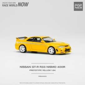 Nissan  - Skyline GT-R Nismo 400R yellow - 1:64 - Pop Race Limited - PR640053 - PR640053 | Tom's Modelauto's