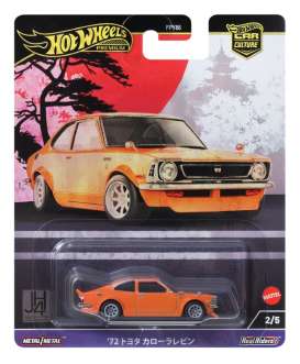 Toyota  - Corolla TE 27 1972 orange - 1:64 - Hotwheels - HRV69 - hwmvHRV69 | Toms Modelautos