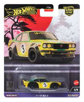 Mazda  - RX3 yellow/green - 1:64 - Hotwheels - HRV84 - hwmvHRV84 | Toms Modelautos