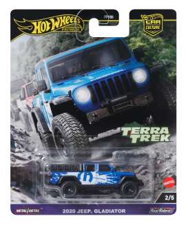 Jeep  - Gladiator pick-up 2020 blue/white - 1:64 - Hotwheels - HRV91 - hwmvHRV91 | Toms Modelautos