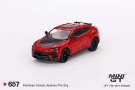 Lamborghini  - Urus red - 1:64 - Mini GT - 00657-L - MGT00657lhd | Toms Modelautos