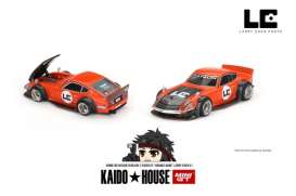 Nissan  - Fairlady Z orange/black - 1:64 - Mini GT - KHMG100 - MGTKHMG100 | Tom's Modelauto's