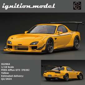 Mazda  - RX-7 Feed yellow - 1:18 - Ignition - IG2964 - IG2964 | Toms Modelautos