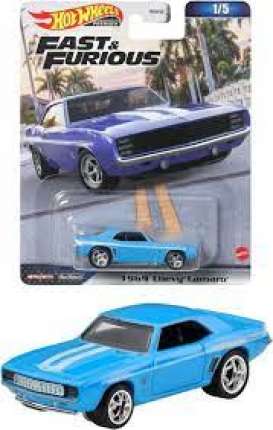 Chevrolet  - Camaro 1969 blue - 1:64 - Hotwheels - HKD24 - hwmvHKD24 | Toms Modelautos