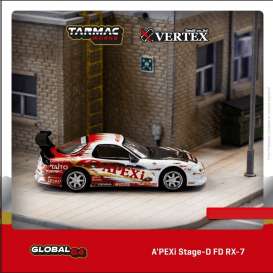 Mazda  - Apexi white/red - 1:64 - Tarmac - T64G-022-AP2 - TC-T64G-022-AP2 | Tom's Modelauto's