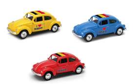 Volkswagen  - Beetle 1963 red - 1:64 - Welly - 52222BEL - welly52222BEL-R | Toms Modelautos