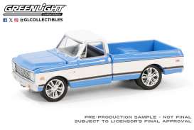 Chevrolet  - C-10 1971 blue - 1:64 - GreenLight - 37310E - gl37310E | Toms Modelautos