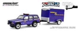 Jeep  - Cherokee 2001 purple - 1:64 - GreenLight - 32315B - gl32315B | Toms Modelautos