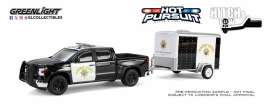 Chevrolet  - Silverado 2023 black/white - 1:64 - GreenLight - 32315C - gl32315C | Toms Modelautos