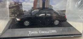 Toyota  - Corolla 1999 black - 1:43 - Magazine Models - magMexCorol | Toms Modelautos