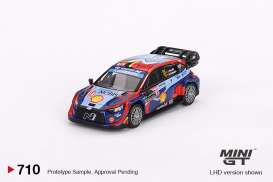 Hyundai  - i20 N #11 2023 blue/light blue/red - 1:64 - Mini GT - 00710L - MGT00710-L | Toms Modelautos