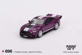 Shelby  - GT500 Dragon Snake 2023 purple/white - 1:64 - Mini GT - 00696-R - MGT00696rhd | Toms Modelautos