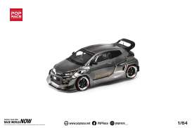 Toyota  - Pandem GR Yaris 2024 black chrome - 1:64 - Pop Race Limited - PR640055 - PR640055 | Tom's Modelauto's