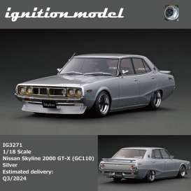 Nissan  - Skyline silver - 1:18 - Ignition - IG3271 - IG3271 | Toms Modelautos