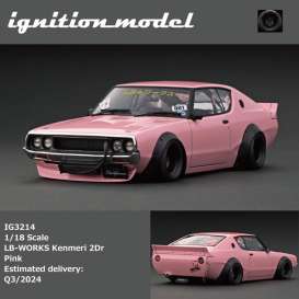 Liberty Walk  - Kenmeri pink - 1:18 - Ignition - IG3214 - IG3214 | Toms Modelautos