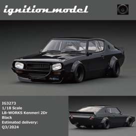 Liberty Walk  - Kenmeri black - 1:18 - Ignition - IG3273 - IG3273 | Toms Modelautos