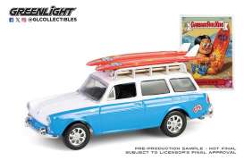 Volkswagen  - Type 3 1961 blue/white - 1:64 - GreenLight - 54110B - gl54110B | Toms Modelautos