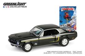 Ford Mustang - Coupe 1968 black - 1:64 - GreenLight - 54110C - gl54110C | Toms Modelautos