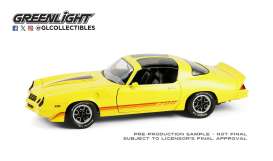 Chevrolet  - Camaro Z/28 1980 yellow - 1:18 - GreenLight - 13690 - gl13690 | Toms Modelautos