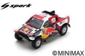 Toyota  - Hilux 2022 red/blue/white - 1:43 - Spark - S5870 - spaS5870 | Toms Modelautos