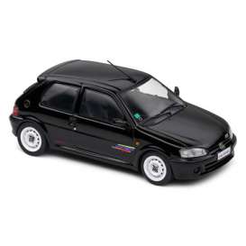 Peugeot  - 106 2001 black - 1:43 - Solido - 4312103 - soli4312103 | Toms Modelautos