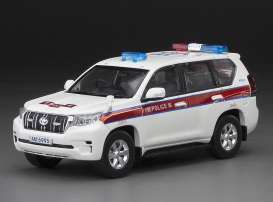 Toyota  - Land Cruiser Prado 2018 white/red - 1:43 - Vitesse SunStar - 29421 - vss29421 | Toms Modelautos