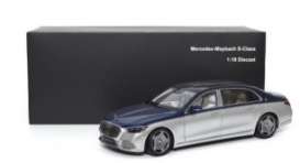 Mercedes Benz  - Maybach 2021 blue/silver - 1:18 - Almost Real - ALM820125 | Toms Modelautos