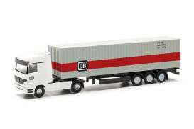 Mercedes Benz  - Actros grey/white/red - 1:160 - Herpa - H066853 - herpa066853 | Toms Modelautos