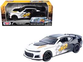 Chevrolet  - Camaro ZL1 2017 white/blue - 1:24 - Motor Max - 73797 - mmax73797 | Toms Modelautos