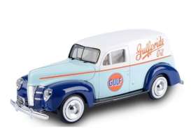 Ford  - Sedan Delivery 1940 light blue/orange - 1:24 - Motor Max - 79661 - mmax79661 | Toms Modelautos