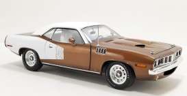 Plymouth  -  Cuda 1971 brown/white - 1:18 - Acme Diecast - 1806134VT - acme1806134VT | Toms Modelautos